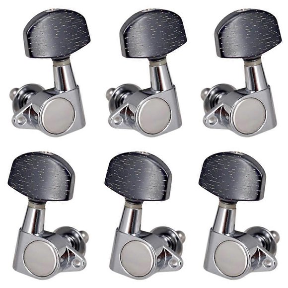 Clavijas de afinación de cuerdas de guitarra cerradas 3L3R, cabezales de afinación, perillas, llaves de afinación para guitarra acústica o eléctrica.