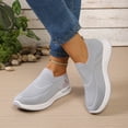 thumbnail image 3 of Women's Slip on Sneakers Breathable Platform Soft Sole Tennis Shoes Lightweight Athletic Gym Non Slip Work Shoes, 3 of 7