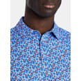 thumbnail image 4 of Birdie Bound Men's and Big & Tall Liberty Blossoms Print Polo Top, Sizes XS-4XLT, 4 of 5