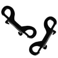 thumbnail image 4 of 316 Stainless Steel Double End Snap Hook Metal Clip - Black, 90mm, 4 of 8