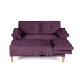 thumbnail image 4 of Sala Modular Reversible De Velvet Morado Modelo Sergey, 4 of 11