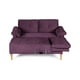 thumbnail image 4 of Sala Modular Reversible De Velvet Morado Modelo Sergey, 4 of 11