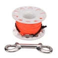 thumbnail image 2 of Finger Reel, Polyester Fiber Rope High Strength Diving Spool Long Durability  for Underwater Cave Wreck Exploration White Reel,Red Reel, 2 of 7