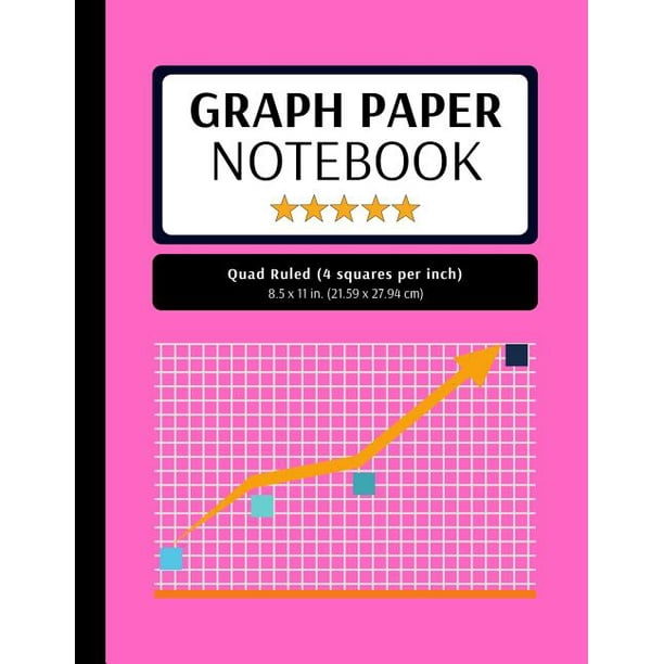 Graph Paper Notebook 200 Pages, 4x4 Quad Ruled, Grid Paper Composition