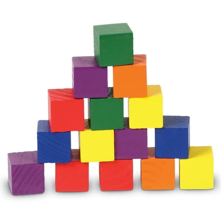 Learning Resources 1" Wooden Color Cubes, 102 Pieces