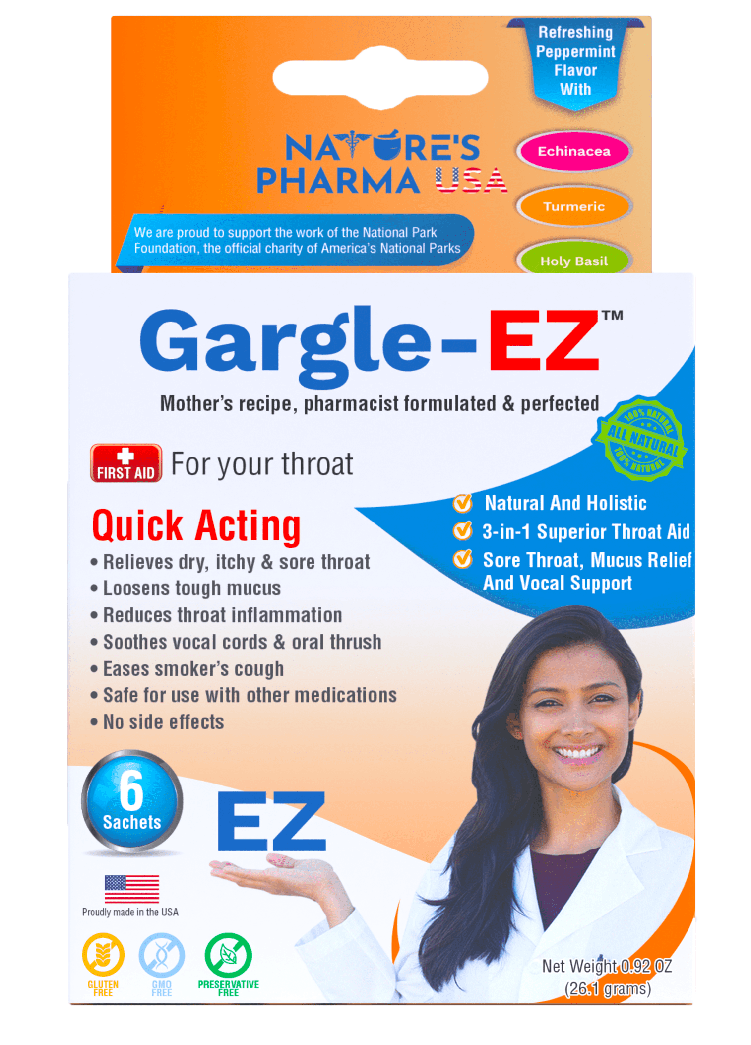 GARGLEEZ Sore Throat Gargle Solution, Throat Allergy, Mucus Relief