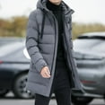 thumbnail image 2 of Winter Mens Jackets Men Hooded Casual Long Down Jackets Thicker Warm Parkas  Male Outwear Winter Coats Slim Fit Jackets Size, 2 of 6