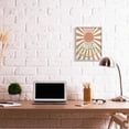 thumbnail image 2 of Stupell Industries Playful Hello Sunshine Phrase Orange Sun Burst Gray Framed by Daphne Polselli, 2 of 7