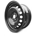 thumbnail image 2 of For 2007-2020 Hyundai Santa Fe 17 Inch Painted Black Rim - OE Direct Replacement - Road Ready Car Wheel, 2 of 12