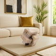 thumbnail image 2 of Modern Marble Sculpture for Home Decor - Living Room Ornament, Room, Bathroom, Office and Shelf Styling with Modern Object - Decorative Statues for Coffee Table Display - 5", Brown, 2 of 10