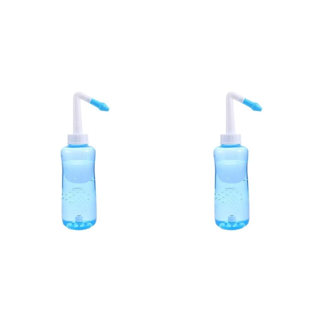 Wosthever Botella de Nasal de 300/500ML, irrigador de nariz, ollas, herramientas lavables, olla Neti para limpieza, accesorios de equipo 300ml 2piezas