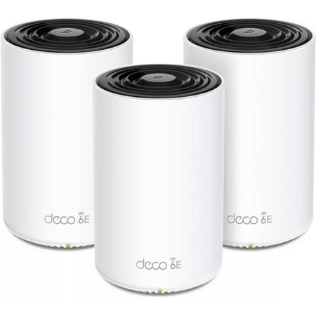 TP-Link Deco AXE4900 Tri-Band WiFi 6E Mesh WiFi System (Deco XE70 Pro)| 2.5G WAN/LAN Ports | 4.9 Gbps Wi-Fi | 7,200 Sq. Ft Coverage | Connect up to 200 Devices | New 6 GHz Band | 3-Pack |2024 Release