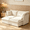 Beige3, variant on Gewnee Modern Slipcovered Plain Chenille Deep Seat 2-Seat Sofa Couches with Upholstered Cushion&Detachable Cover,Comfy Sofa Couch for for Living Room