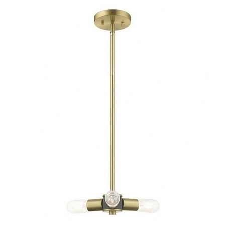 Modern Farmhouse Three Light Chandelier-Satin Brass Finish Bailey Street Home 218-Bel-3110298