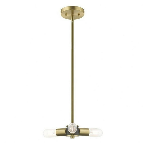 Modern Farmhouse Three Light Chandelier-Satin Brass Finish Bailey Street Home 218-Bel-3110298