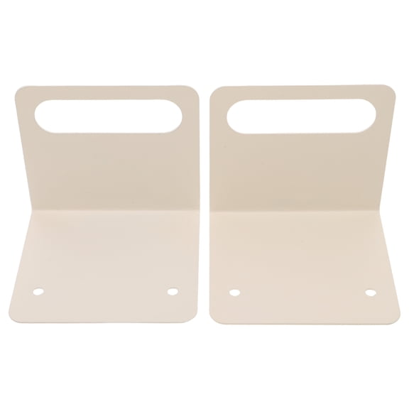 OUNONA 2Pcs Adjustable Mattress Holder White Metal Bed Frame Stopper for Stable Sleep