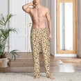 thumbnail image 5 of Vsdgher Set With Peanut Print Mens Pajama Pants Sleep & Lounge Pants, PJ Bottoms With elastic waistb and Pockets, 5 of 5
