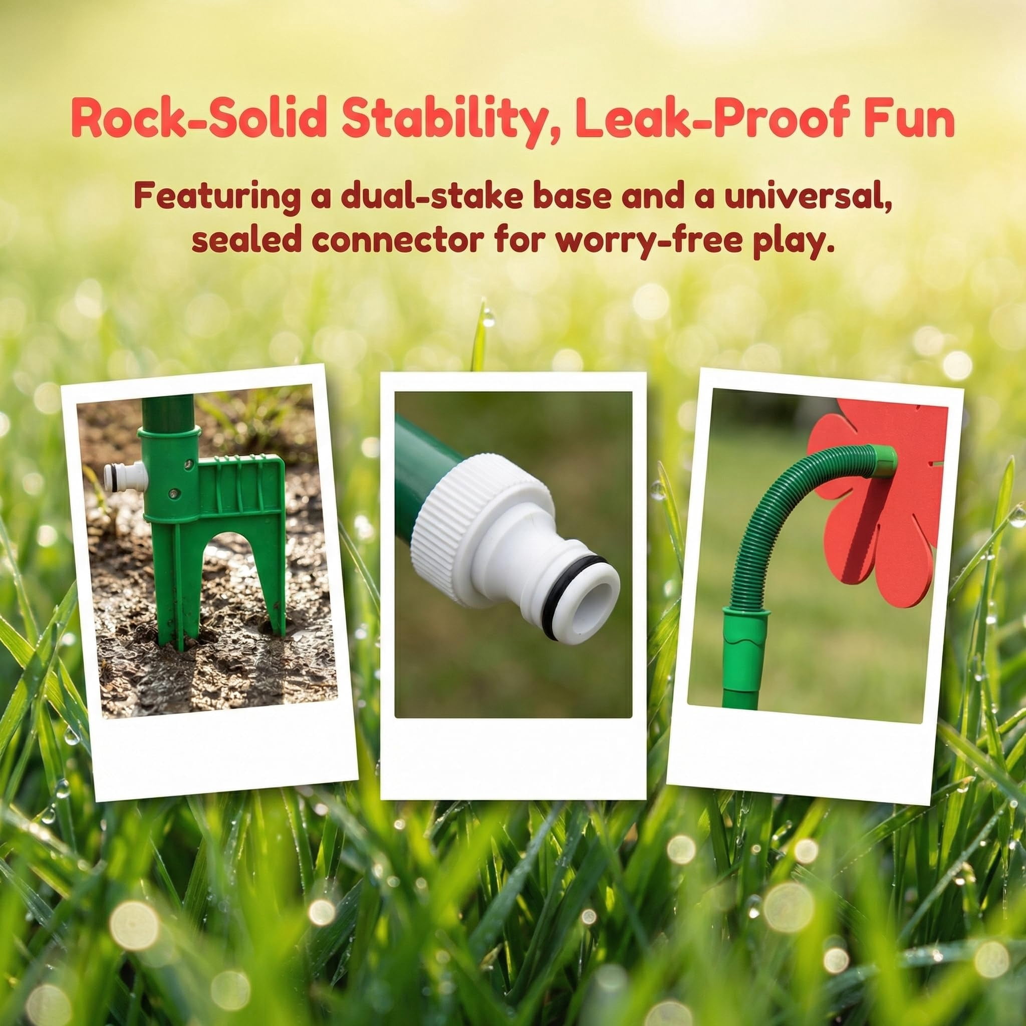 Crazy Daisy Sprinkler, Crazy Dancing Flower Water Sprinklers Funny, 360° Rotating Lawn Sprinkler for Yard Irrigation, Outdoor Water Play for Kids & Pets, Fun Garden Sprayer for Summer