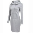 thumbnail image 4 of Patlollav Pntutb Womens Hooded Dress,Ladies Casual Long Sleeve Dress, 4 of 7