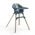 thumbnail image 1 of Trona Stokke Clikk, color azul fiordo - Trona todo en uno con bandeja + arnés - Ligera, duradera y fácil de viajar - Ergonómica con características ajustables - Ideal para 6-36 meses o hasta 33 libras, 1 of 5