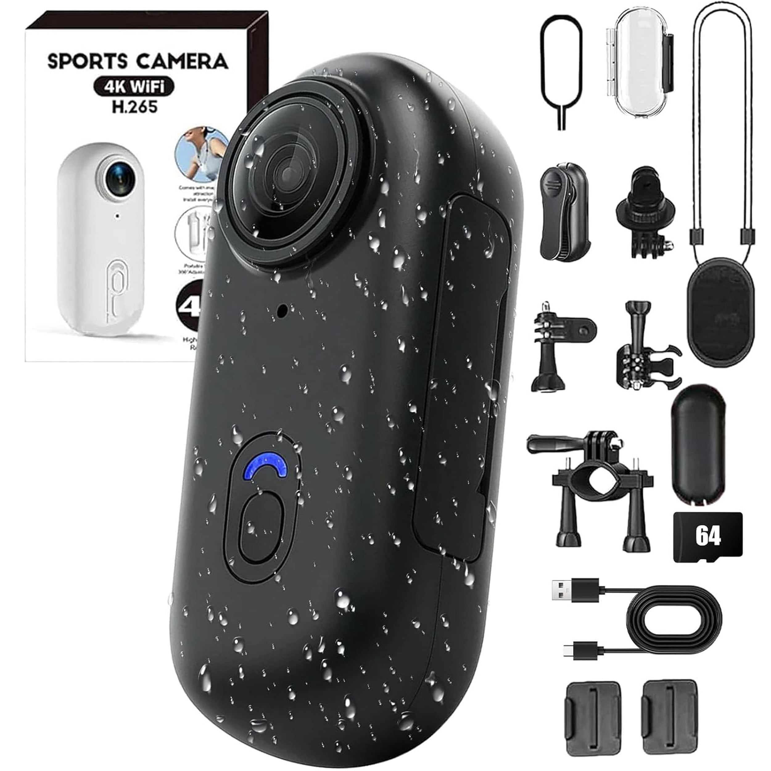 GoPro HERO8 Black Action Camera with Dual Battery Charger & Extra