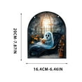 thumbnail image 3 of Decoraciones de Halloween, adornos de Halloween, regalos de Halloween, serie fantasma de Halloween, artesanías acrílicas, adornos decorativos, decoraciones acrílicas planas, colgantes de acrílico, 3 of 5