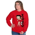 thumbnail image 5 of Retro Betty Boop XOXO Puppy Love Women Crewneck Sweatshirt Brisco Brands L, 5 of 5