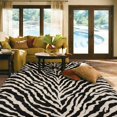 thumbnail image 4 of Zebra Print Area Rug Multicolor 13, Non-Slip Rubber Backing, Machine, 4 of 20
