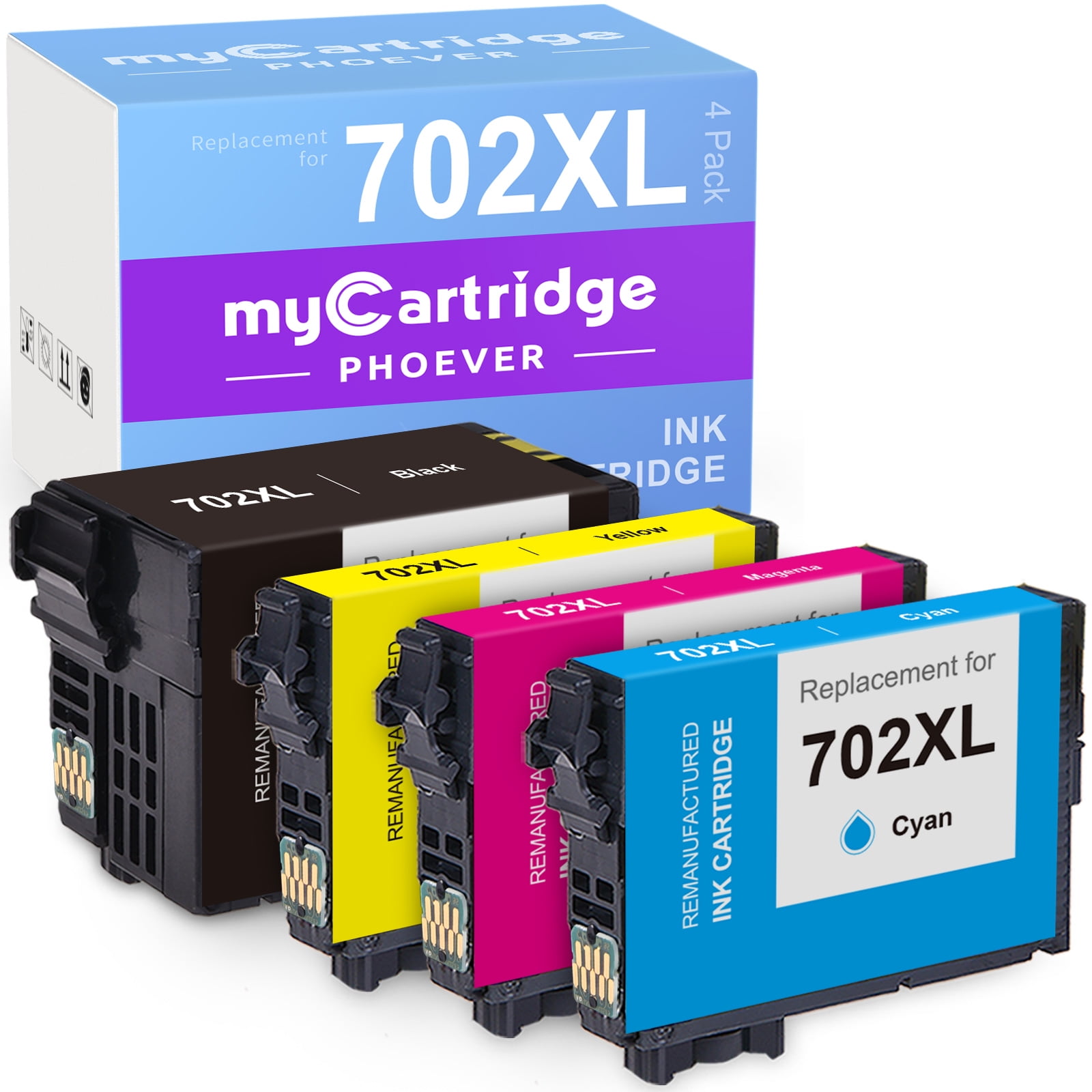 702 Ink Cartridge For Epson Ink 702 XL 702XL To Use With Epson 