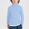 thumbnail image 2 of HCNTES Shirts Boys Boys' T-Shirt - Long Sleeve Logo T-Shirt for Boys - Athletic Crewneck Long Sleeve Tee(Light Blue,12-18 Months), 2 of 8
