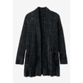 thumbnail image 2 of Woman Within Plus Size Open Front Chenille Cardigan Sweater, 2 of 6