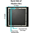 thumbnail image 7 of Tasse Verre 12x12 White Shadow Box (1-Pack) Frame w/ Linen -8 Stick Pins, 7 of 7