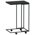 thumbnail image 3 of vidaXL Side Table with Wheels Black 40x30x63.5 cm Engineered Wood, 3 of 4