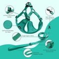 thumbnail image 7 of BELLA & PAL Dog Harness for Medium Dogs, Adjustable Reflective No Pull Step-in Dog Vest, Breathable Soft Mesh Harness and Leash Set for Small Medium Dogs, Emerald, L, 7 of 7