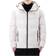 thumbnail image 2 of Ceisia Men's solid color zipper jacket pocket long sleeve outdoor Gift outerwear, 2 of 5