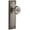 Antique Pewter, variant on Grandeur Bouton Door Knob with Fifth Avenue Plate