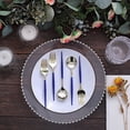 thumbnail image 3 of BalsaCircle 24 Royal Blue Disposable 6" Premium Plastic Cutlery Spoons Forks Set Party Events Tableware Decorations, 3 of 8