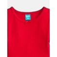 thumbnail image 2 of Wonder Nation Girls' Shimmer Knit Dress with Long Sleeves, Sizes 4-18 & Plus, 2 of 3