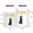 thumbnail image 4 of Happy New Year Labrador Retriever Welcome 2025 Balloon Firework Party Mug Lab Dog Lover Gifts Coffee Tea Cup - 01014, 4 of 4