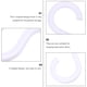 thumbnail image 4 of 20 piezas de plástico ganchos para colgar ganchos creativos en forma de S para la decoración del hogar, 4 of 6