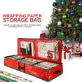 thumbnail image 3 of Fvkrnyz Wrap Storage Bag Waterproof Underbed Storage Organizer with Reinforced Handles Large Wrapping Paper Storage Box Holiday Accessories for Paper Tags & Bows, 3 of 10
