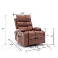thumbnail image 7 of Segmart Leather Recliner, Gray, 7 of 7