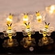 thumbnail image 1 of Lámpara decorativa de festival irlandés, lámpara de alambre de cobre, cadena de luces LED con forma de trébol, mariposa y flor, 1 of 4