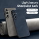 thumbnail image 2 of Sheepskin Leather Case For Samsung Galaxy S23 S23Ultra S22 S21 S20 S10 S9 Plus S23FE Note 20Ultra 10 9 8 Luxury Matte Back Cover, 2 of 5