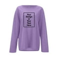 thumbnail image 5 of Women Crew Neck Pullover Womens Sweatshirts No Hood with Front Pocket Women's Casual Solid Color Diy Loose Fit Crew Neck Sweatshirt Comfortable and Stylish Pullover L, 5 of 9