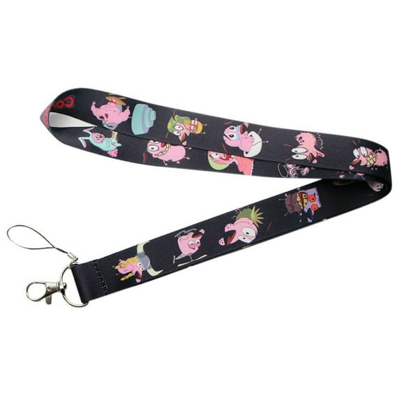 Courage The Cowardly Dog LANYARD ID Holder Keychain