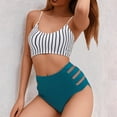 thumbnail image 1 of Women High Waisted Bathing Suit Racerback Bikini Swimsuits Womens Bathing Suits Bikini Long Tops Womens Swim Shorts Set Board Shorts for Women Swim 3 Romper Swimsuits for Women plus Size Swimsuit, 1 of 4