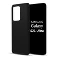 thumbnail image 1 of Kaleidio Case For Samsung Galaxy S21 Ultra 5G (6.8") [Wrap] Flexible See-Thru TPU Gel Slim Fit Skin Cover [Black], 1 of 2
