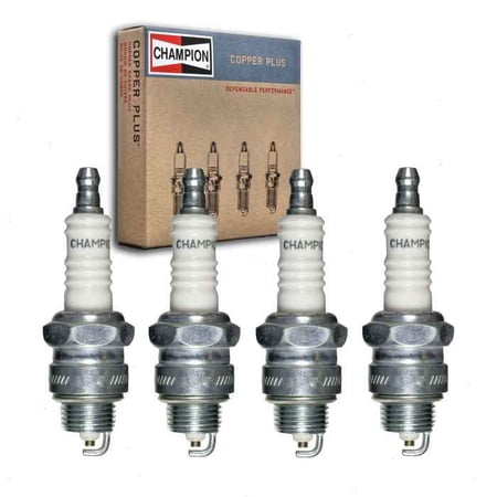 4 pc Champion 10 Copper Plus Spark Plugs for 14-32 14-42 2642913 42S 43S 44S 9M4141 9M4142 A22 A32 A42 A42C AT42 B44S BP6S C44S J12YC M43S R5670-5 W17PU W20PU W7F W7FC Ignition Wire Secondary