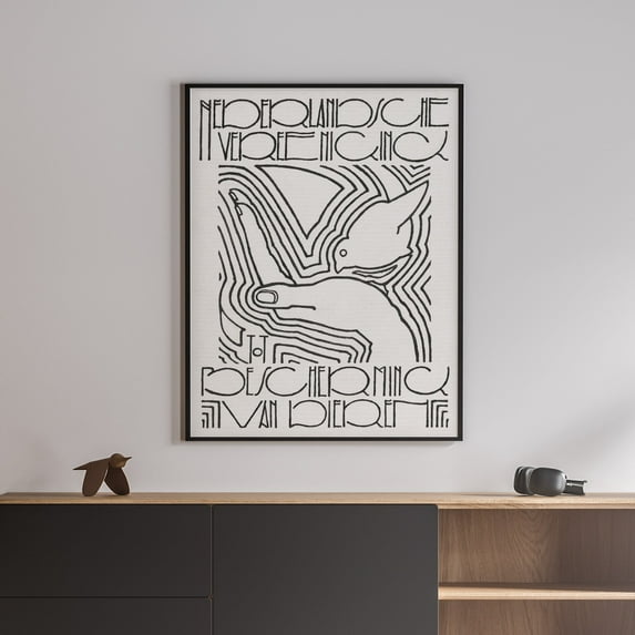 Dutch Association for the Protection of Animals - 1906–1945 | Reijer Stolk | Premium Fine Art Print | 20th Century Dutch | Woodblock Printing | Pattern